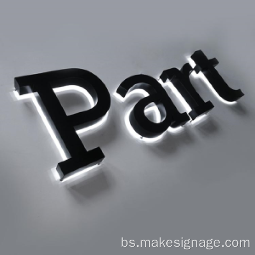 Dopis LED lakog osvjetljenja bez akrila